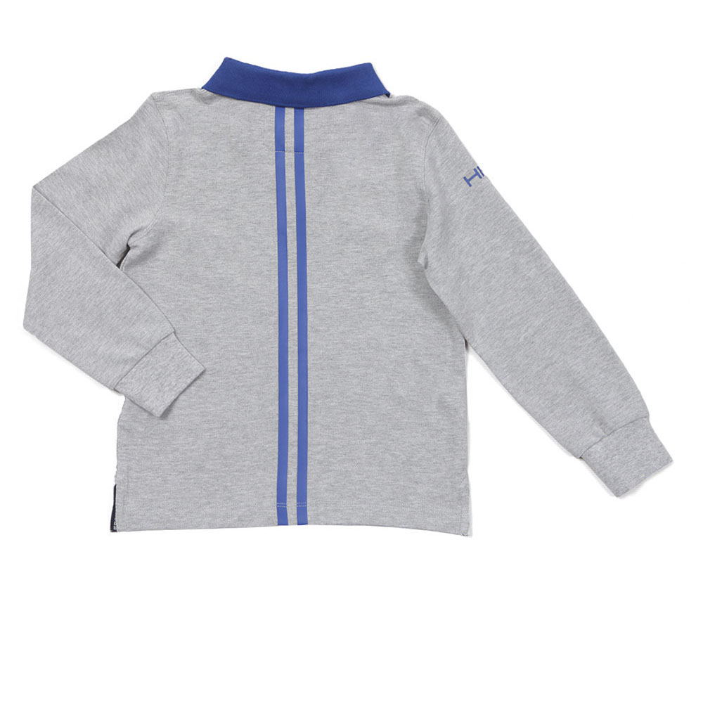 Hackett Aston Martin Racing Back Stripe Long Sleeve Polo