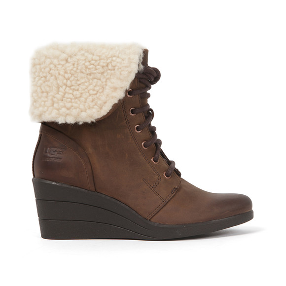 ugg zea wedge ankle boots brown ugg zea wedge ankle boots brown