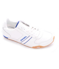 Diesel Loop White/Blue Trainer