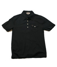 Penguin Black Plain Jersey Polo