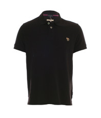Basic Zebra Logo Black Polo