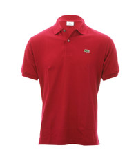 Lacoste L1212 Bordeaux Plain Polo Shirt