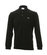 Lacoste L1312 Black Long Sleeve Polo