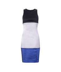 French Connection Fusion Block S/Less Dress - Navy/Grey
