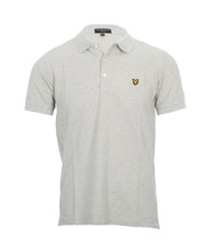 Lyle & Scott Plain Light Grey Marl Polo