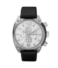 Diesel DZ4214 Round Face Leather Strap Watch