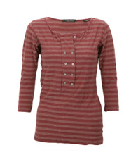 Maison Scotch Grandad Tee With Double Row Placket