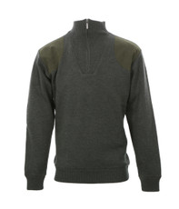 Barbour Olive Storm Half Zip Knitted Top