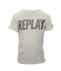 Replay Boys 7311 Large Logo Crew Neck Tee