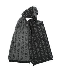 Armani Jeans S6418 Logo Knitted Scarf