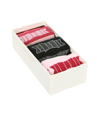 Ted Baker Luigina Jacquard Bow 3 Pack Sock