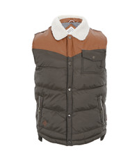 Bellfield Quilted Gilet With Cord Shoulders