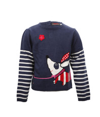 Catimini CA18033 Dog Print Knitted Jumper