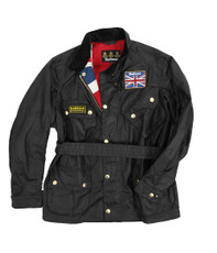 Barbour Black International Union Jack Jacket