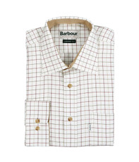Barbour Field Tattersall Red/Olive LS Shirt