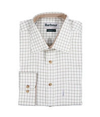 Barbour Field Tattersall Green LS Shirt